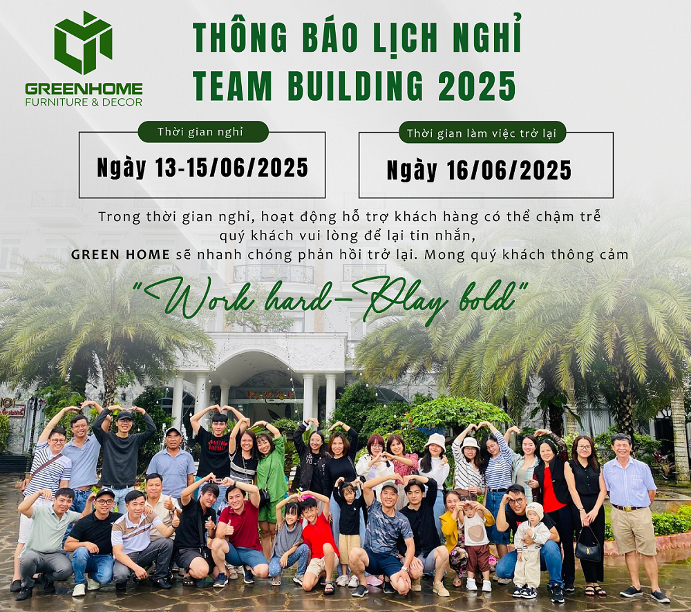 lịch nghỉ team building 2025