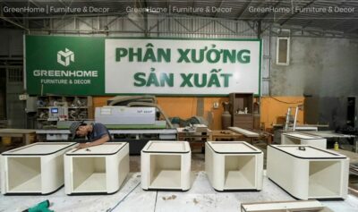 sản xuất lắp đặt nội thất công trình khu biệt thự Phước Sơn 1