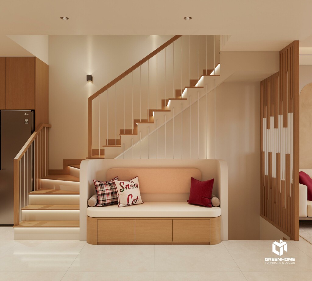 THIẾT KẾ NỘI THẤT NHÀ PHỐ PHONG CÁCH MODERN JAPANDI – TINH GIẢN, THANH LỊCH VÀ ĐẦY CẢM XÚC