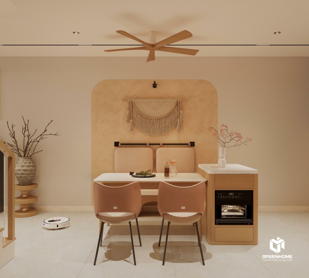 THIẾT KẾ NỘI THẤT NHÀ PHỐ PHONG CÁCH MODERN JAPANDI – TINH GIẢN, THANH LỊCH VÀ ĐẦY CẢM XÚC