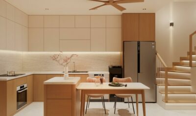 THIẾT KẾ NỘI THẤT NHÀ PHỐ PHONG CÁCH MODERN JAPANDI – TINH GIẢN, THANH LỊCH VÀ ĐẦY CẢM XÚC