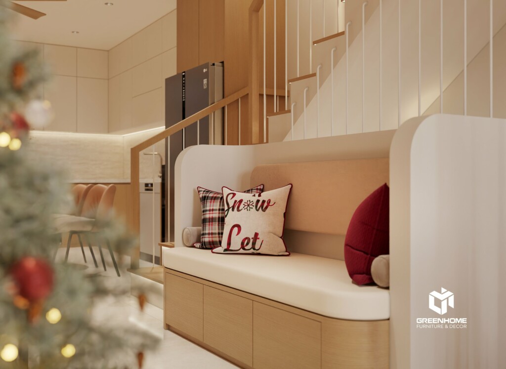 THIẾT KẾ NỘI THẤT NHÀ PHỐ PHONG CÁCH MODERN JAPANDI – TINH GIẢN, THANH LỊCH VÀ ĐẦY CẢM XÚC