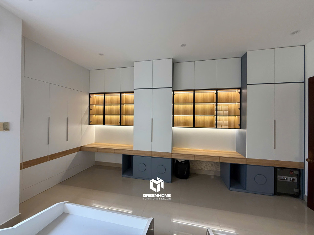 thi công nội thất phòng ngủ bé trai tại Vũng Tàu 13