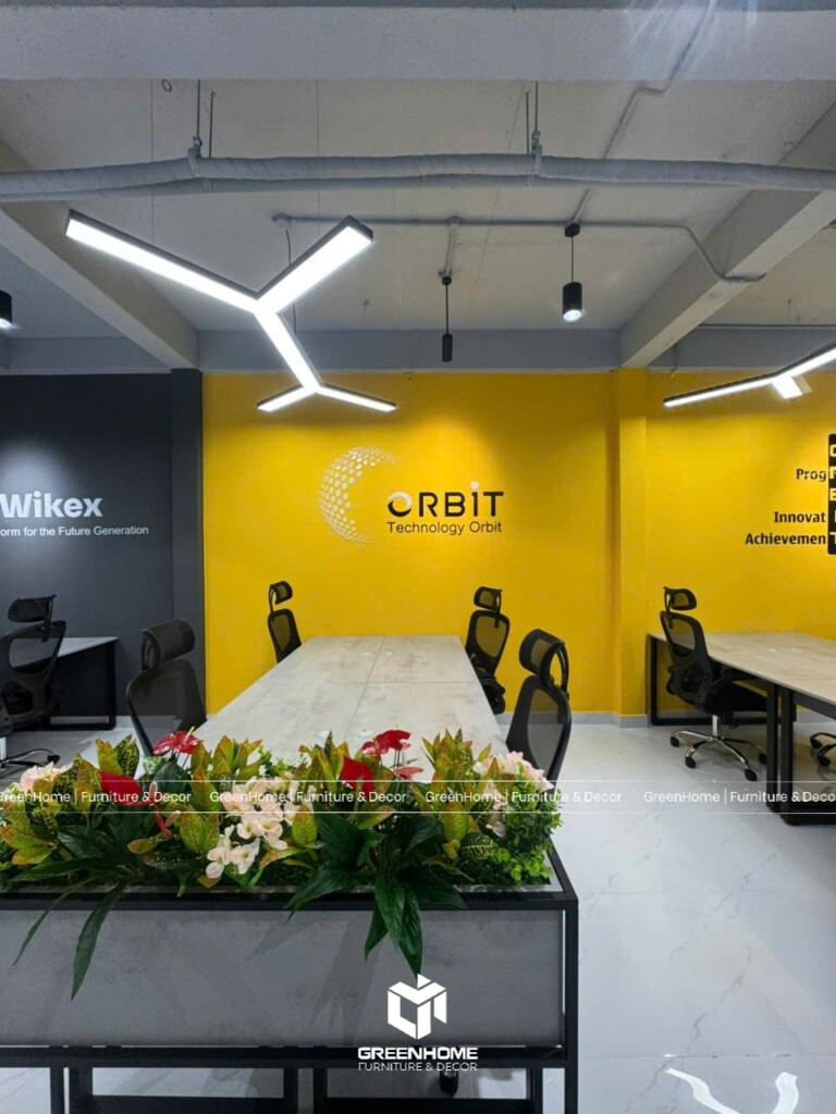 HOÀN THIỆN THI CÔNG NỘI THẤT VĂN PHÒNG HIỆN ĐẠI – DỰ ÁN ORBIT TECHNOLOGY OFFICE CÙNG GREENHOME