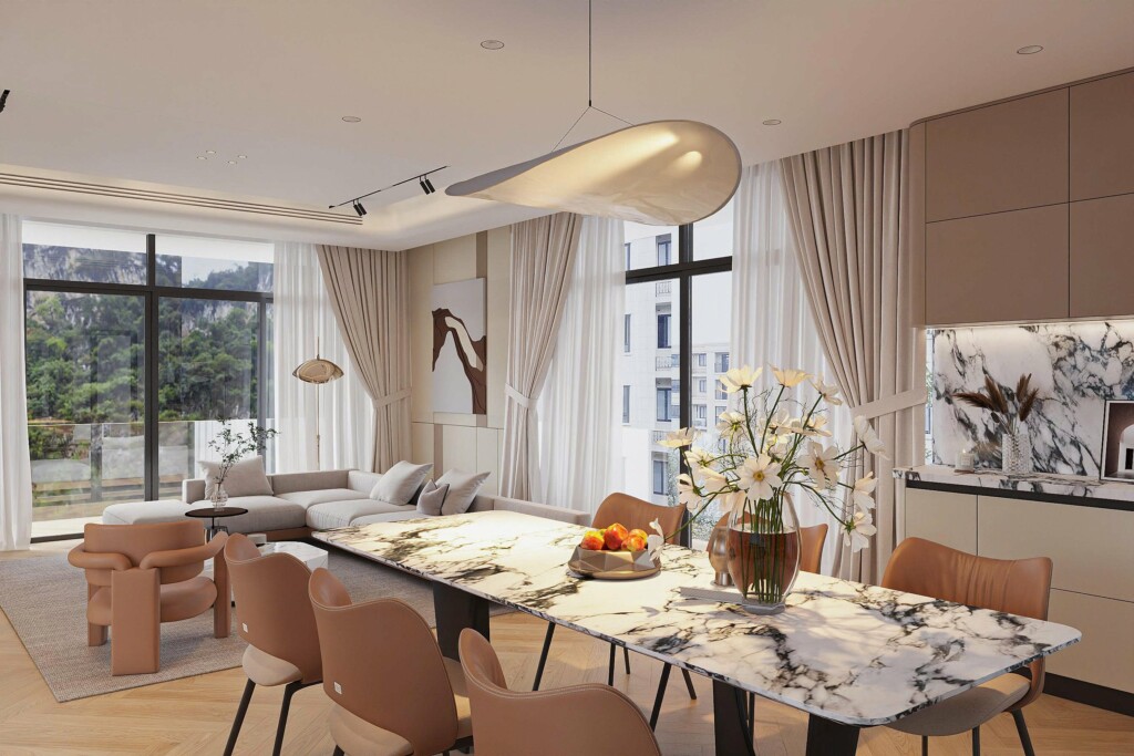 THIẾT KẾ NỘI THẤT CĂN HỘ HIỆN ĐẠI - SỰ TINH TẾ TRONG TỪNG GAM MÀU